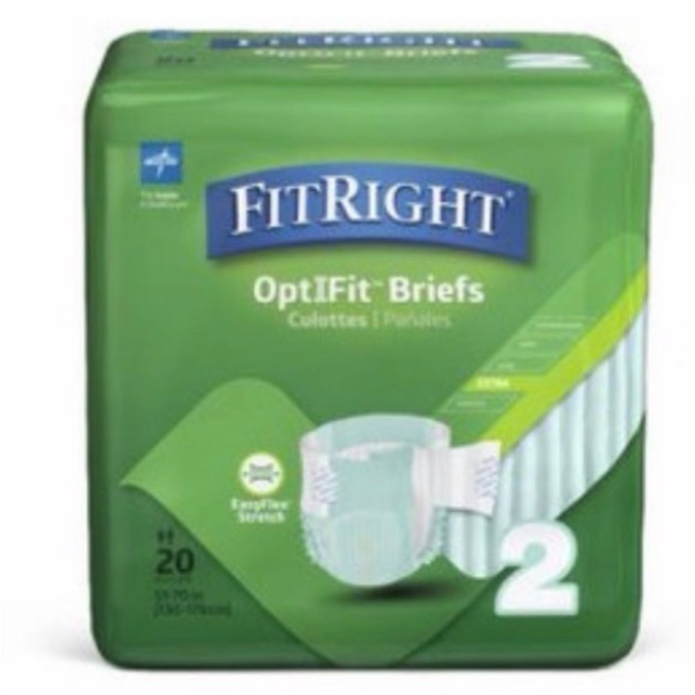 FitRight Extra-Stretch Adult Incontinence Briefs 2XL 20 pack
